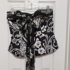 WHBM Floral Print Bustier